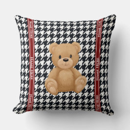 Almofada Houndstooth Bear Home,