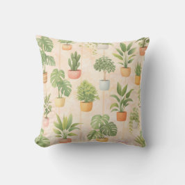 Almofada houseplant pattern with potted indoor