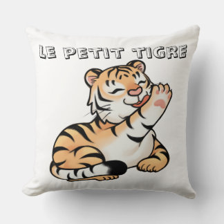 Almofada Housse de Coussin Kawaii avec Adorable Tigre