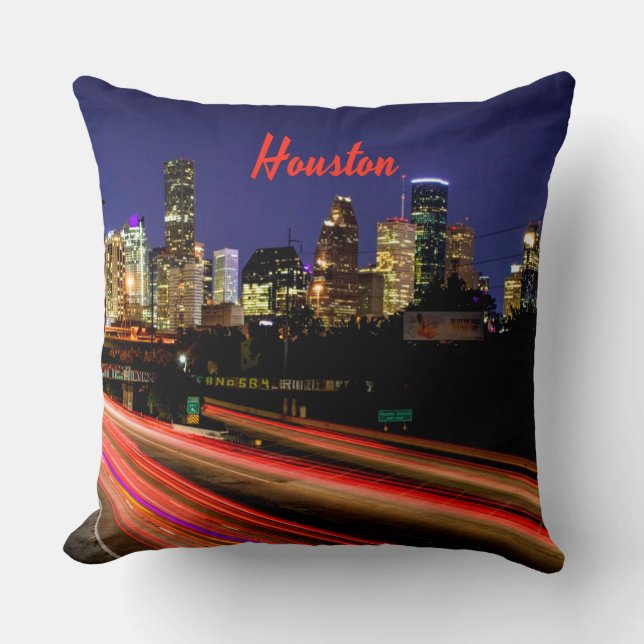 Almofada Houston Texas City Skyline (Frente)