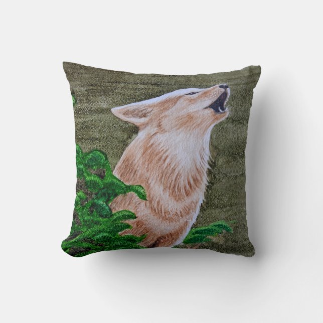 Almofada Howling Coyote (Frente)