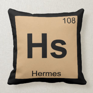 Almofada Hs - Hermes Deus Química Símbolo de Mesa Periódico