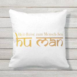 Almofada HU MAN - Heil-Reise zum Mensch-Sein