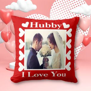 Almofada Hubby I Love You Custom Casal Photo