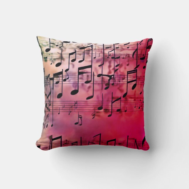 Almofada Hues Harmoniosas: Moda Inspirada na Música em Tend (Frente)