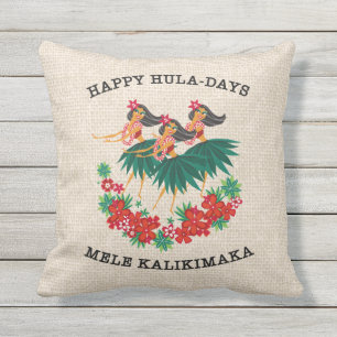 Almofada Hula Holiday Hawaiian Hula Girls