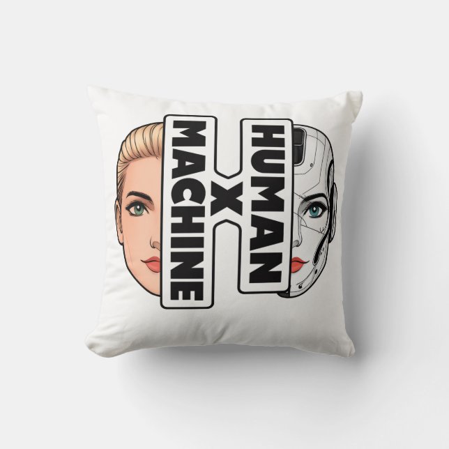 ALMOFADA HUMAN × MACHINE (Frente)