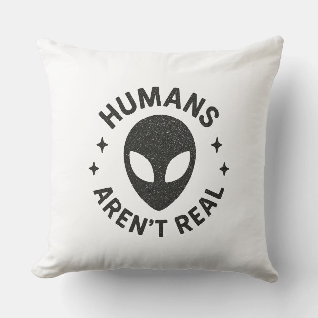 Almofada Humanos não são reais (Frente)