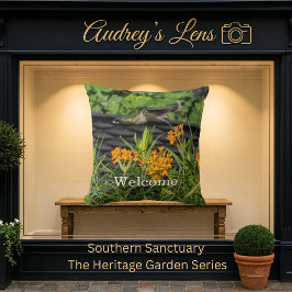 Almofada Hummingbird & Butterfly Weed Floral Garden Flag