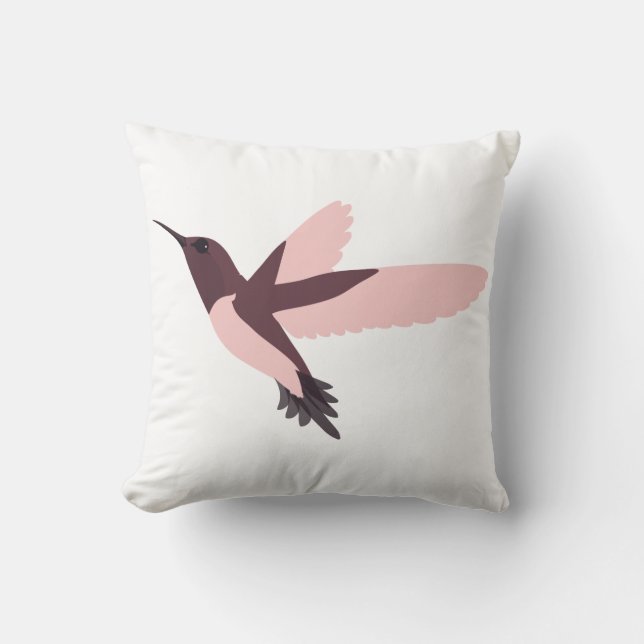 Almofada Hummingbird Rosa (Frente)