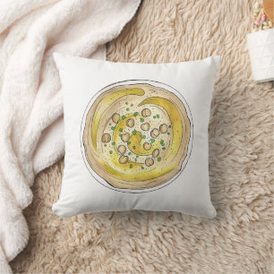 Almofada Hummus Houmous — Comida do Médio Oriente