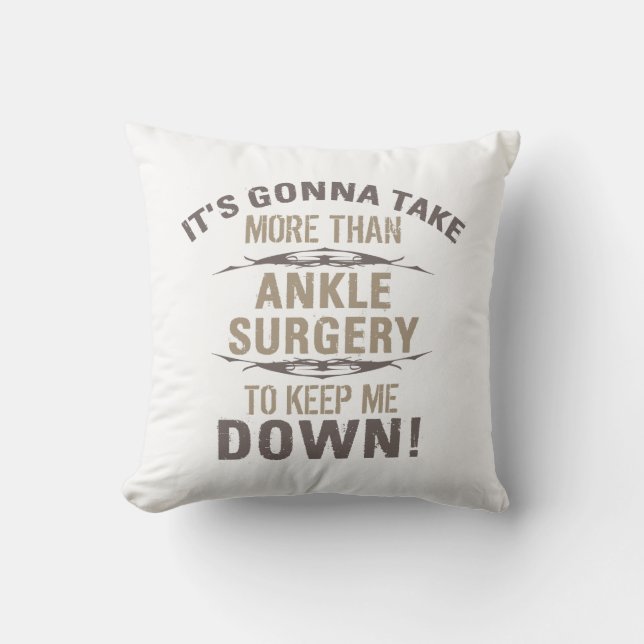 Almofada Humor de Cirurgia do Ankle (Frente)