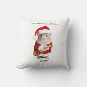 Almofada Humor de Natal Não era uma criatura que mexia com