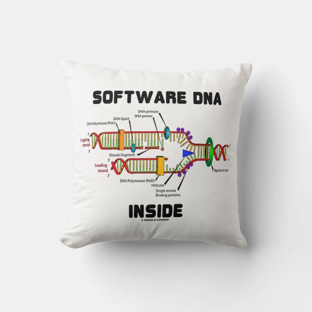 Almofada Humor de Replicação de DNA de Dentro de Software (Frente)