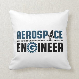 Almofada Humor engraçado do engenheiro aeroespacial é