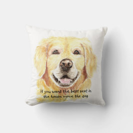 Almofada Humor Melhor Assento na casa Cachorro Pet Animal