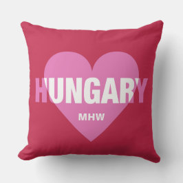 Almofada Hungria Adora travesseiros decorativos de monogram