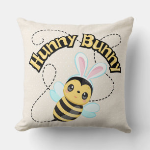 Almofada Hunny Bunny Chiffon Cream Bolinhas Travesseiro