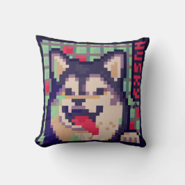 Almofada Husky Pixel Art