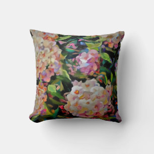 Almofada Hydrangea Blossom Decorativo Arte Floral Rosa