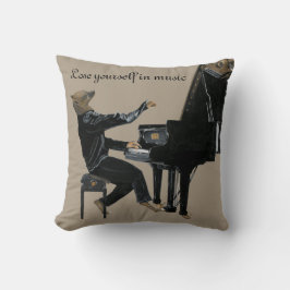 Almofada Hyena Piano Music Pianist Fantasy Art Travesseiro