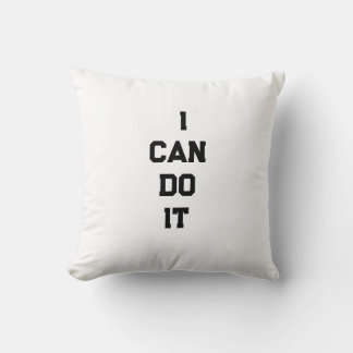 Almofada I Can Do It Motivational Throw Pillow