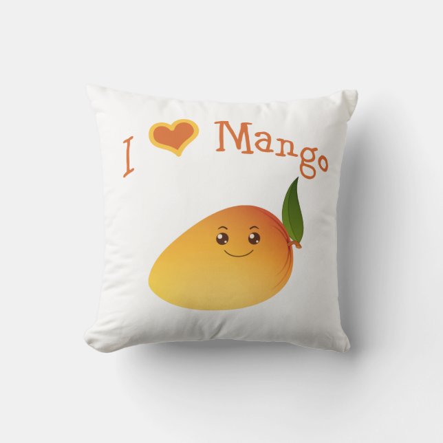 Almofada I Heart (amor) Mango (Frente)