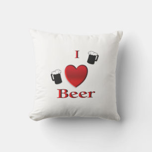 Almofada I Heart Beer Design