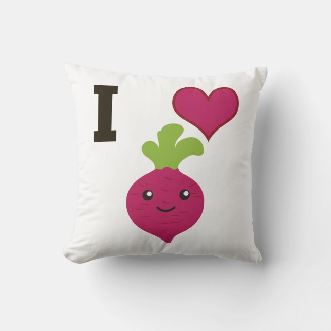 Almofada I Heart Beets (Frente)