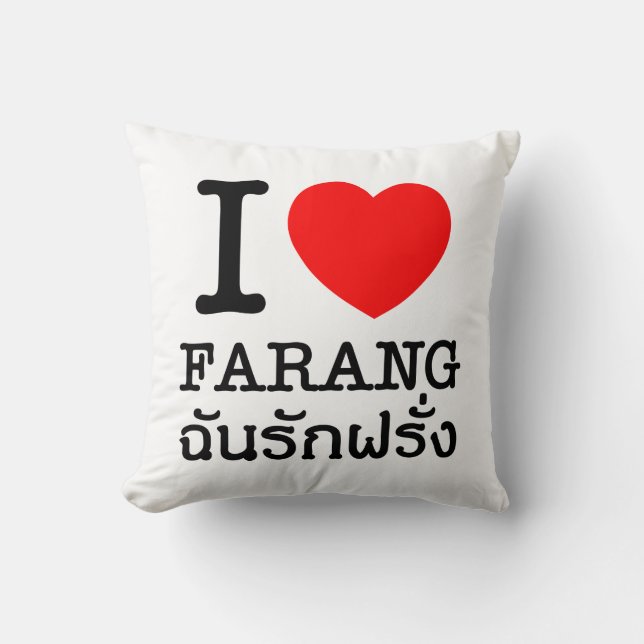 Almofada I Heart (Love) Farang (Frente)