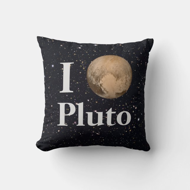 Almofada I Heart Pluto Starry Sky (Frente)