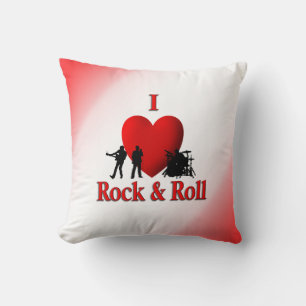 Almofada I Heart Rock and Roll Mojo Travesseiro