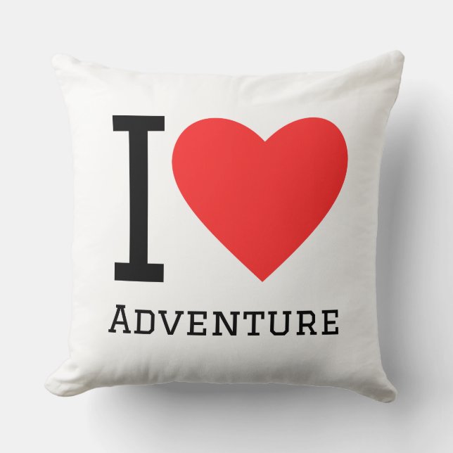 Almofada I love adventure (Frente)
