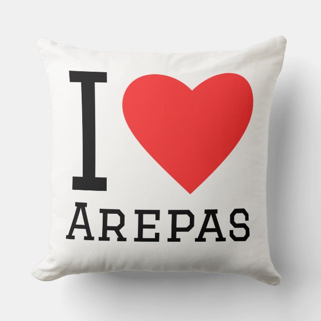 Almofada I love arepas (Frente)