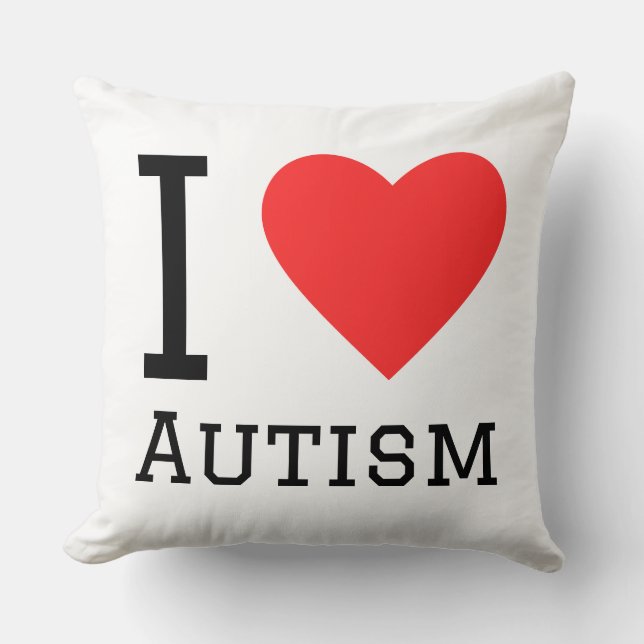Almofada I love autism (Frente)