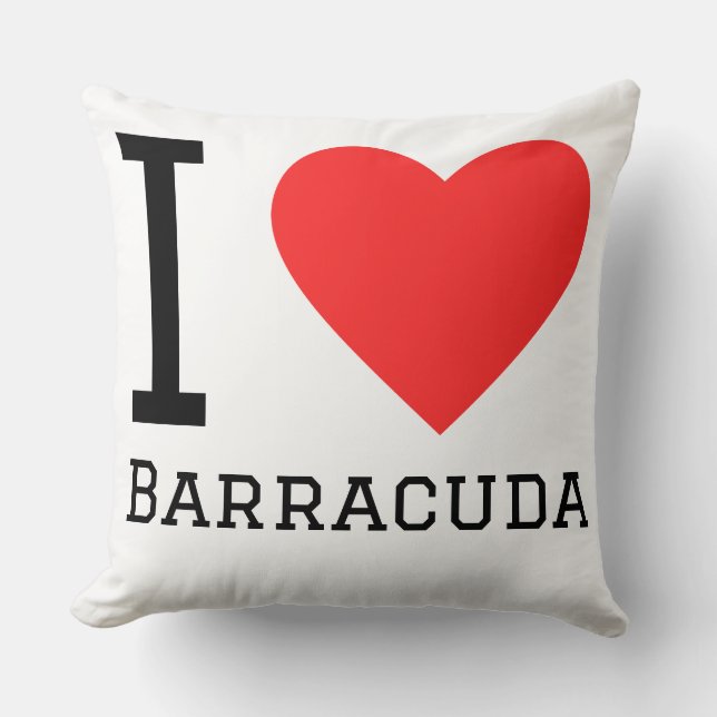 Almofada I love barracuda (Frente)