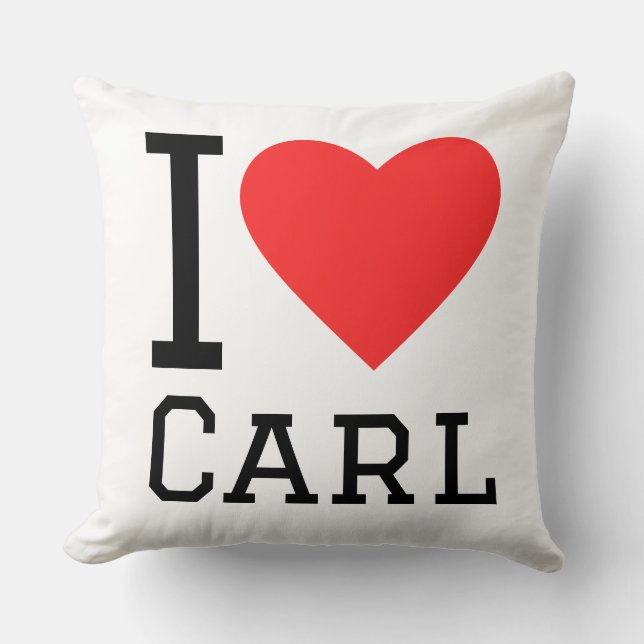 Almofada I love carl (Frente)