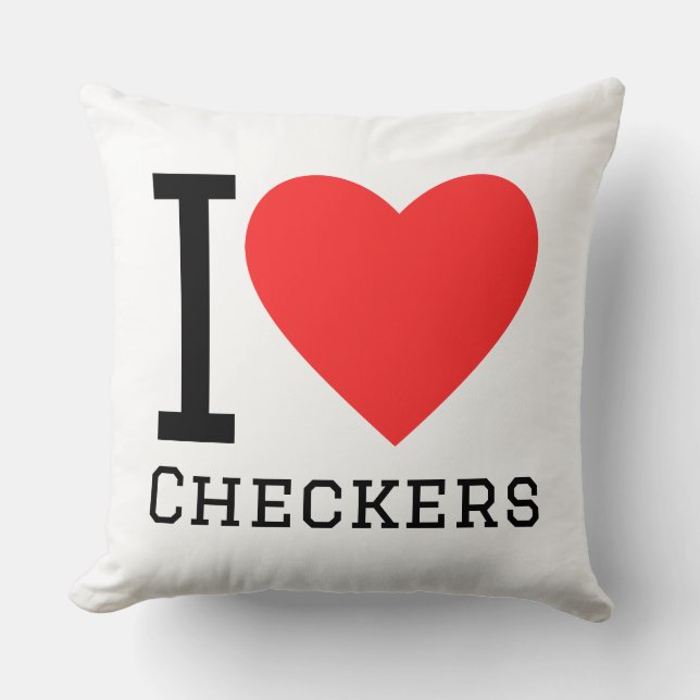 Almofada I love checkers (Frente)
