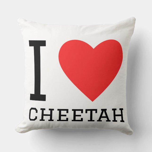 Almofada I love cheetah  (Frente)