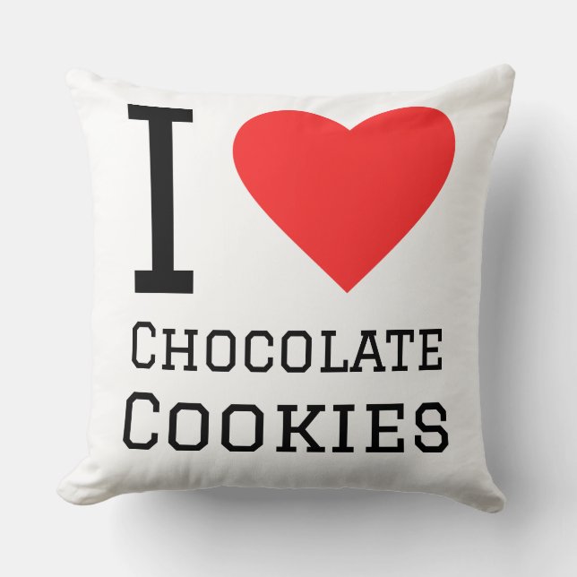 Almofada I love chocolate cookies (Frente)
