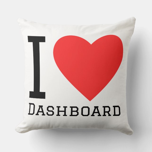 Almofada I love dashboard (Frente)