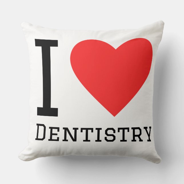 Almofada I love dentistry  (Frente)