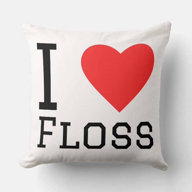 Almofada I love floss (Frente)