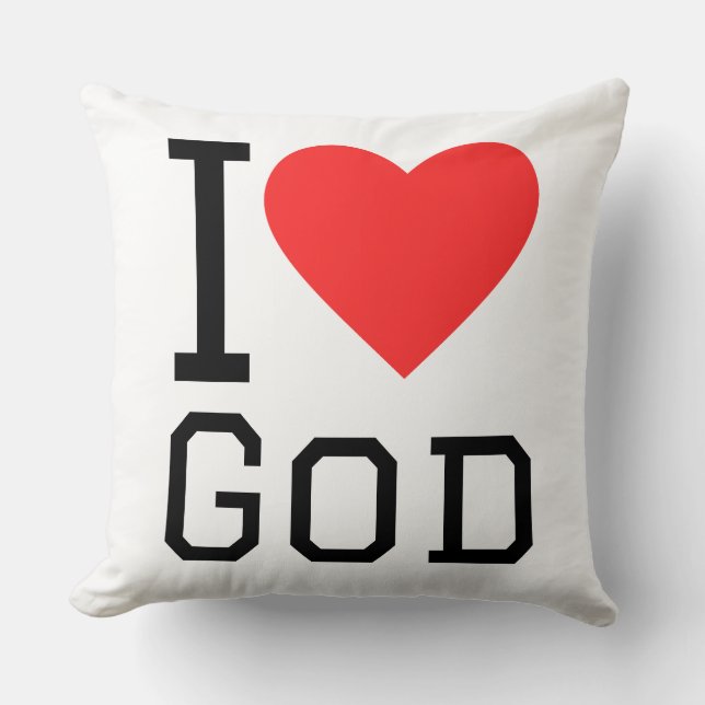 Almofada I love god (Frente)