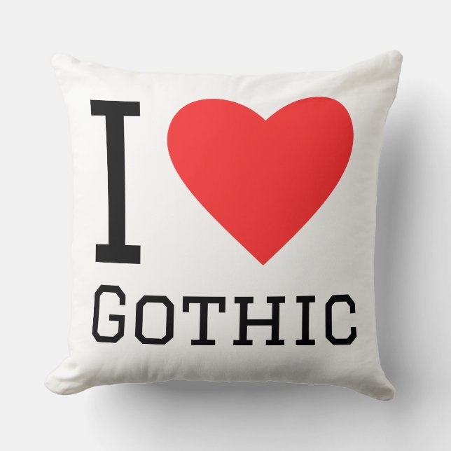 Almofada I love gothic (Frente)