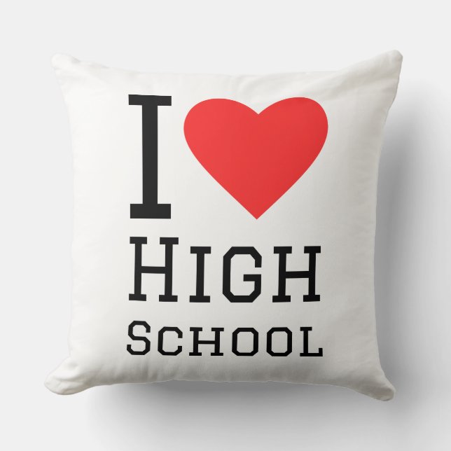 Almofada I love high school (Frente)
