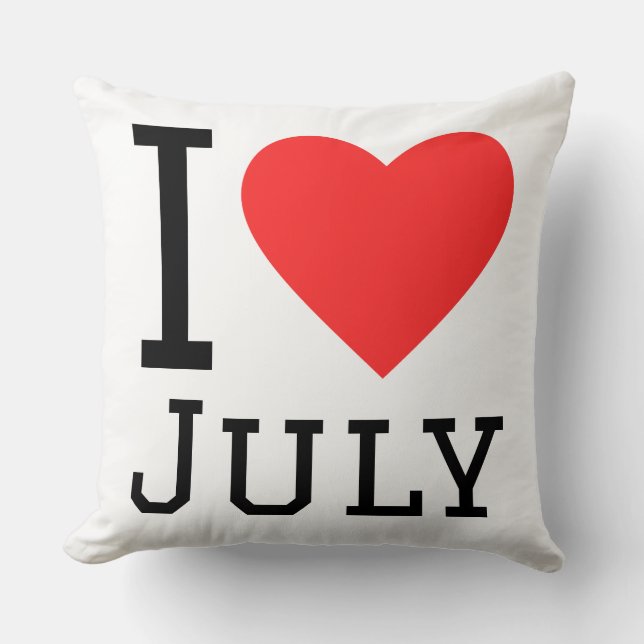 Almofada I love July (Frente)