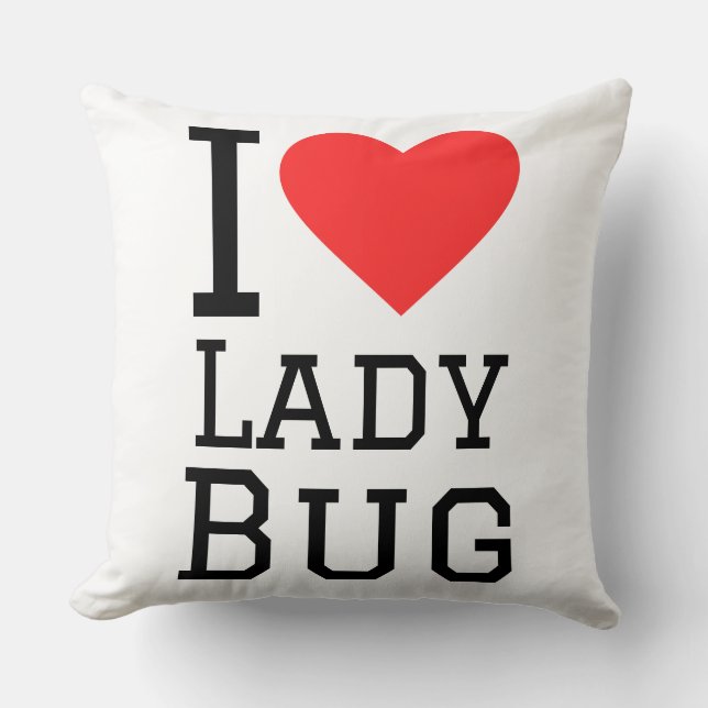 Almofada I love lady bug (Frente)