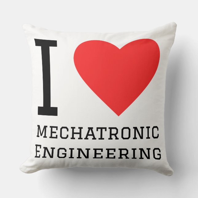 Almofada I love mechatronic engineering (Frente)