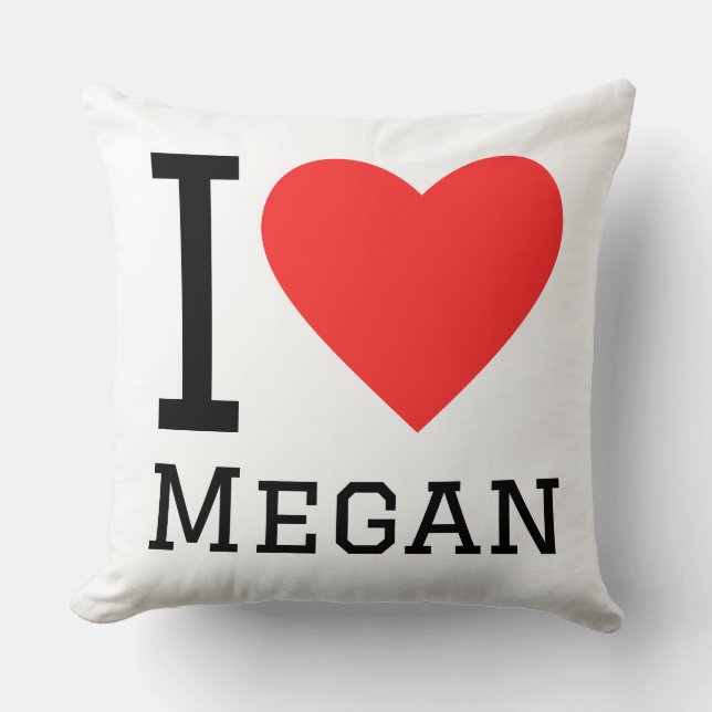 Almofada I love Megan (Frente)
